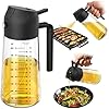 Dispensador de Aceite de Oliva en Spray – 2 en 1 | Cristal 470ml | Negro