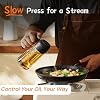 Dispensador de Aceite de Oliva en Spray – 2 en 1 | Cristal 470ml | Negro